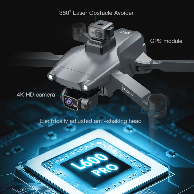 LYZRC L600 Pro Max Brushless Drones 3km Professional Long Distance With Obstacle Avoidance Quadcopter 4K HD Camera