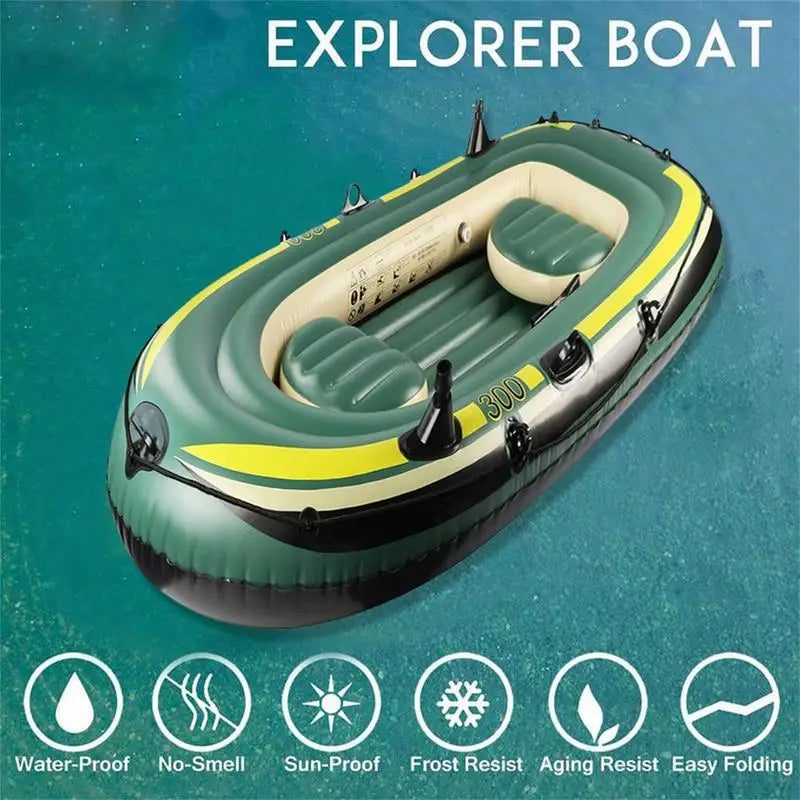Inflatable Fishing Boat Sport Kayak Model Canoe Pvc Dinghy Raft Seat  Adults Inflatable Boats Portable Fishing Boat