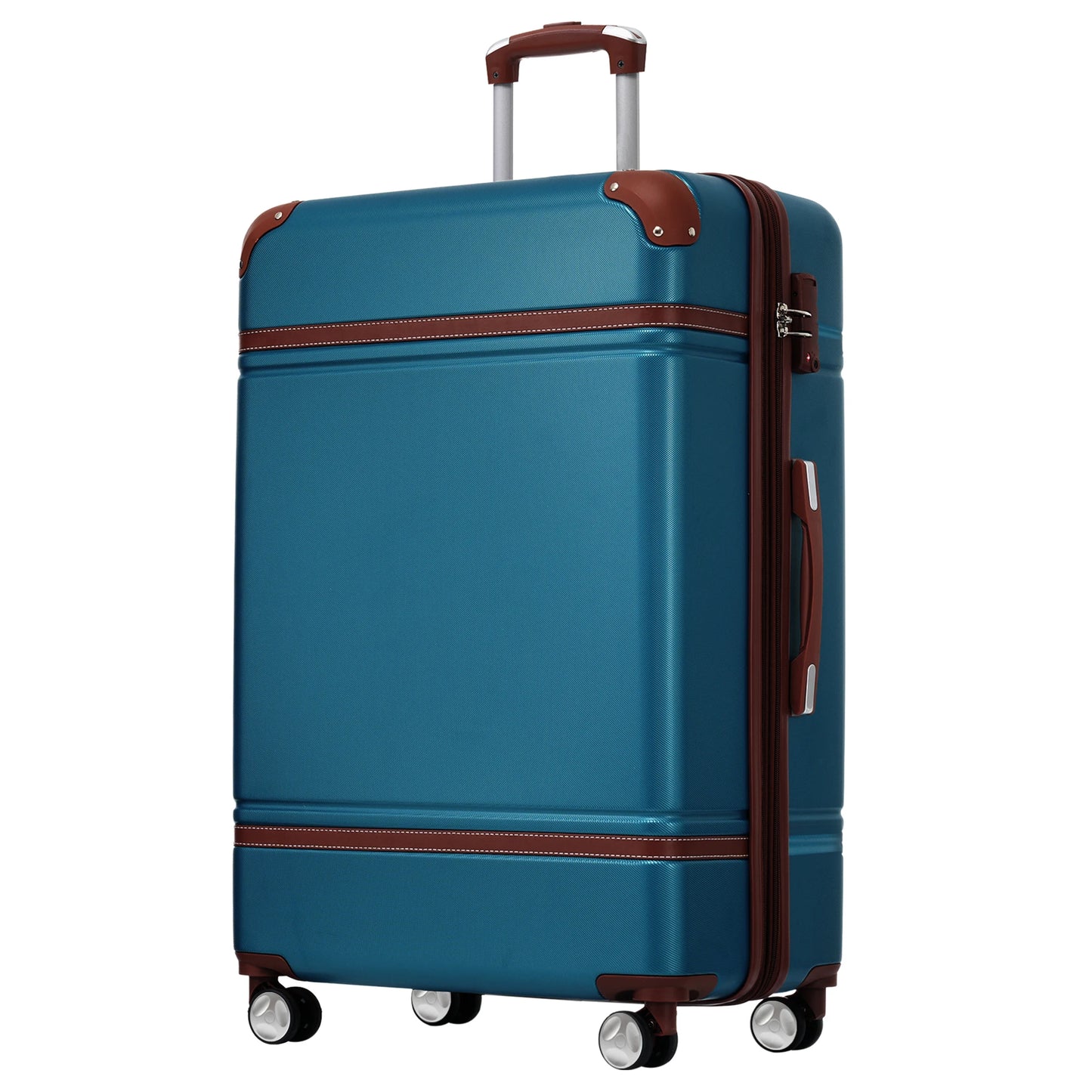28 IN Luggage 1 Piece with TSA lock , Expandable Lightweight Suitcase Spinner Wheels, Vintage Luggage