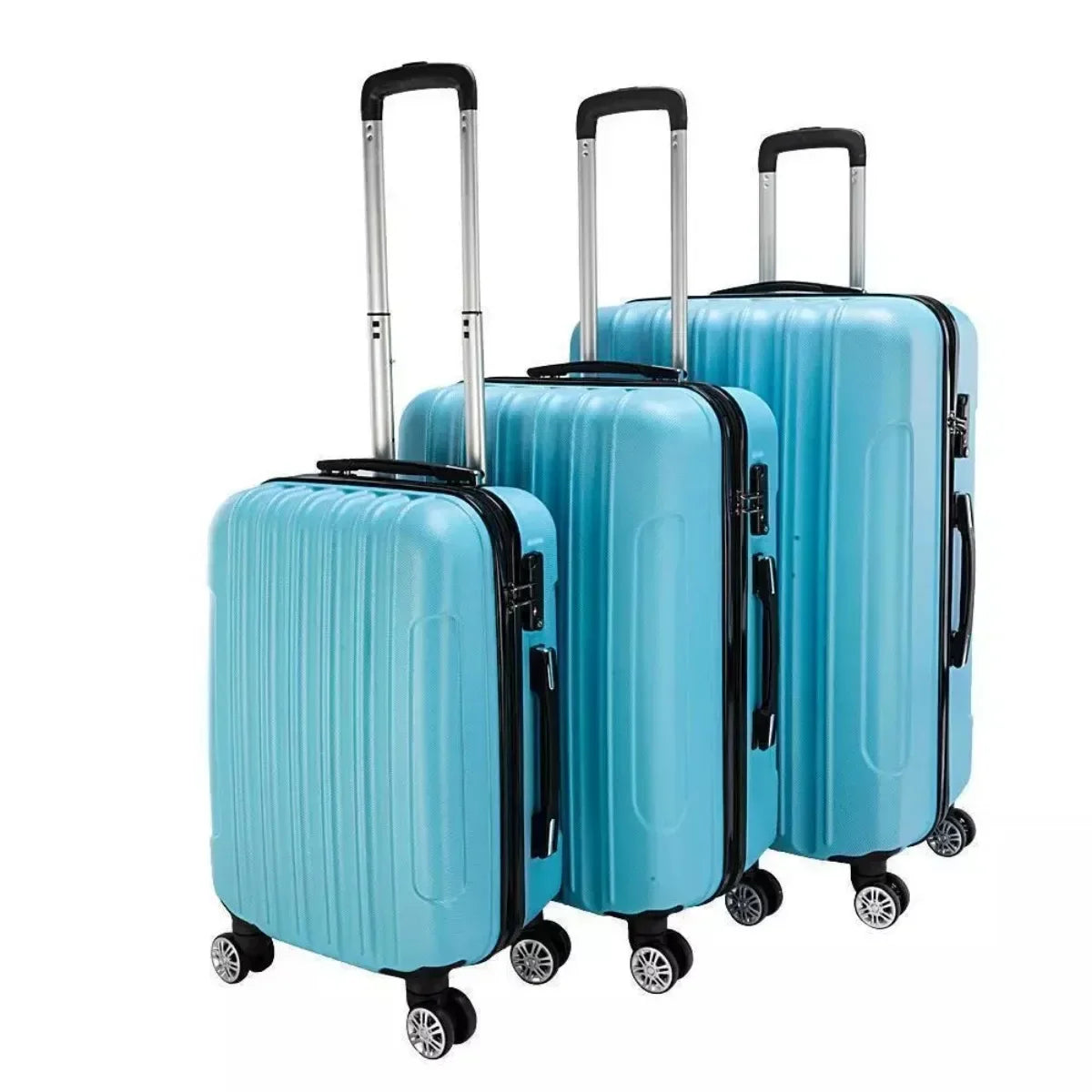 3pcs Luggage Set Travel Trolley Hard Shell Suitcase Wheels TSA Lock 20" 24" 28"